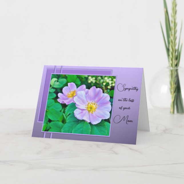Cartão Loss of a Mom - Sympathy Card (Frente)