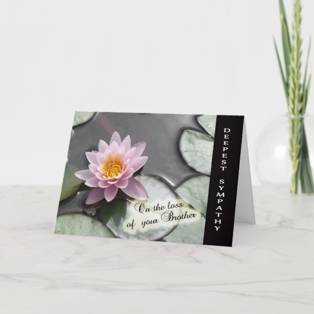 Cartão Loss of Brother - With Deepest Sympathy Card (Frente)