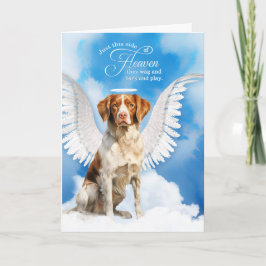 Cartão Loss of Dog Brittany Spaniel Pet Sympathy