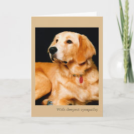 Cartão Loss of Dog Sympathy Card