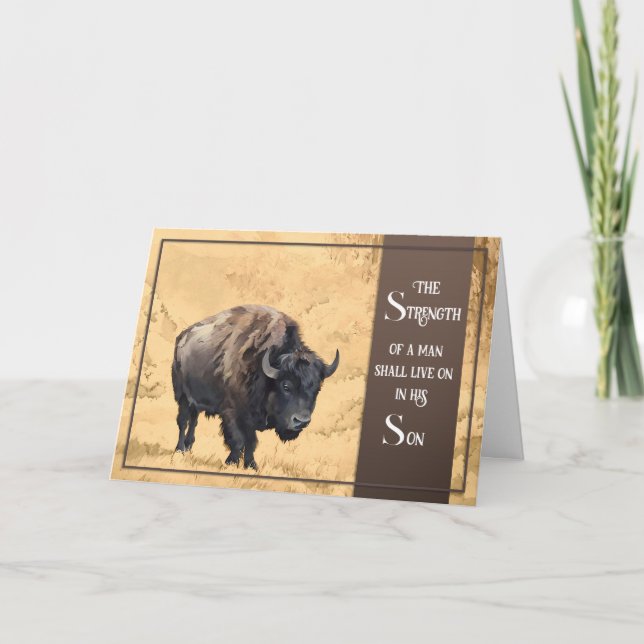 Cartão Loss of Father Sympathy Card (Frente)