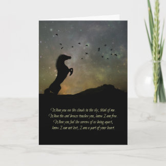 Cartão Loss of Horse Sympathy Card