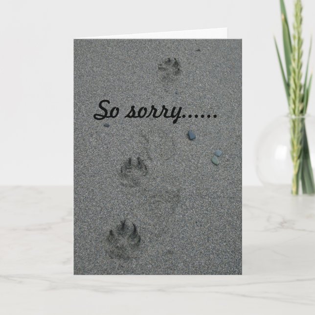 Cartão Loss of Pet Sympathy Card (Frente)