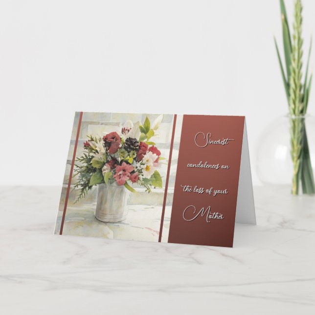 Cartão Loss of You Mother (Frente)