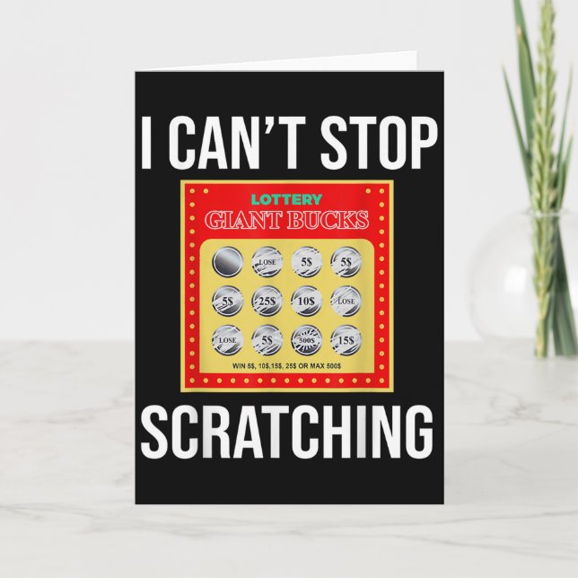 Cartão Lottery I Can't Stop Scratching - Scratch Ticket  (Frente)