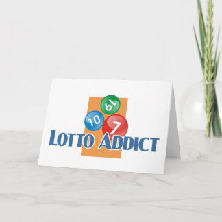 Cartão Lotto addict's greetings