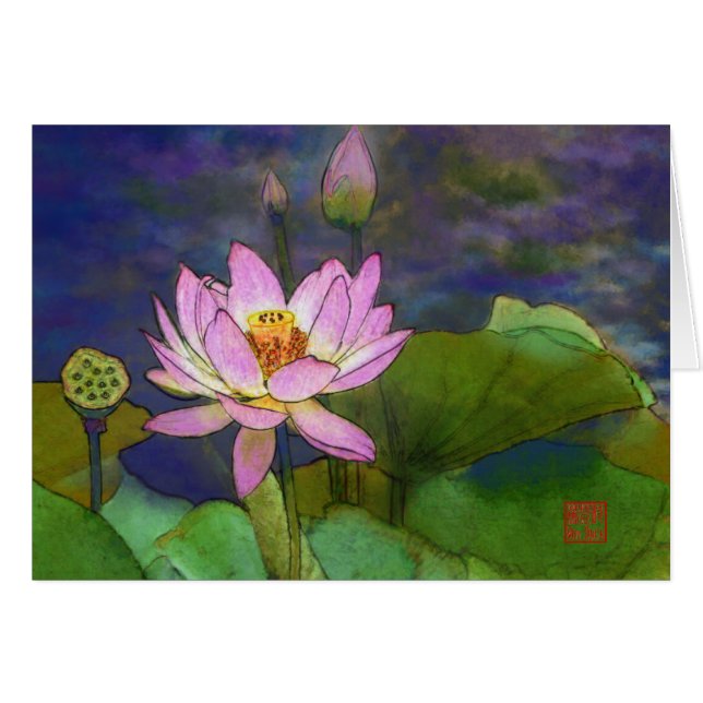 Cartão Lotus (Frente Horizontal)