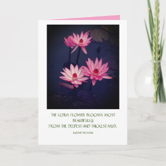 Cartão Lotus com Citação