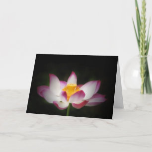 Cartão Lotus Flower Photography Great Yoga Om Gift! L