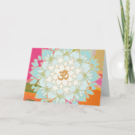 Cartão Lotus Mandala Greeting Card