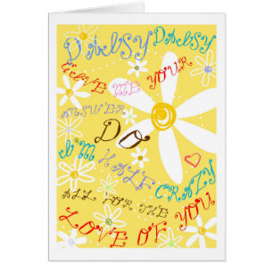 Cartão Louca margarida