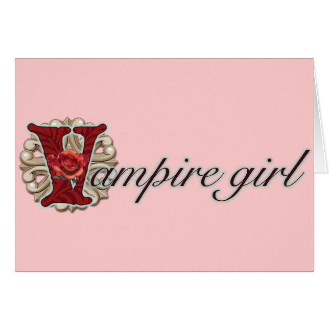Cartão Louco para vampiros (Frente Horizontal)