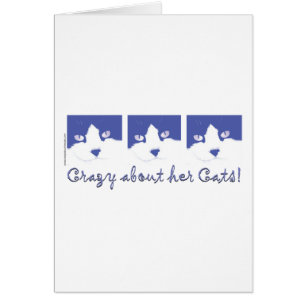 Cartão Louco Por Seus Gatos!