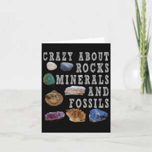 Cartão Louco Sobre Rocks Minerals Fossils Professor Aluno
