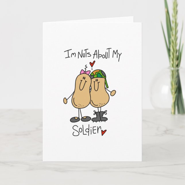Cartão Loucos Sobre Meu Soldado (Frente)