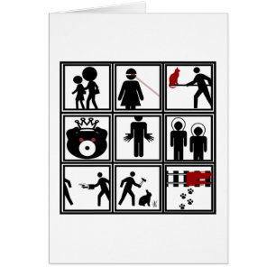 Cartão Loucura de Clipart!