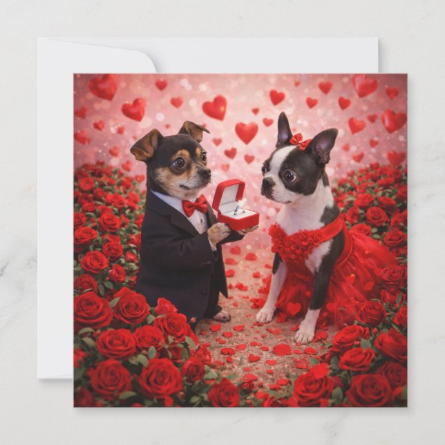 Cartão Louie & Luna Desejam um Dia Muito Especial 3 (Frente)