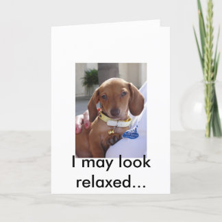 Cartão Louis 051, I may look relaxed...