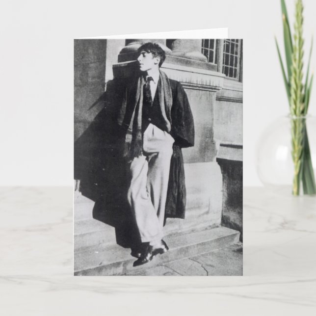 Cartão Louis MacNeice during his time at Oxford (Frente)