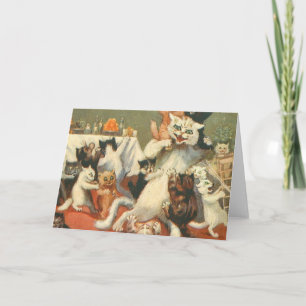 Cartão Louis Wain Feliz Natal