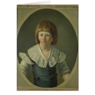 Cartão Louis XVII envelheceu 8, no templo, 1793