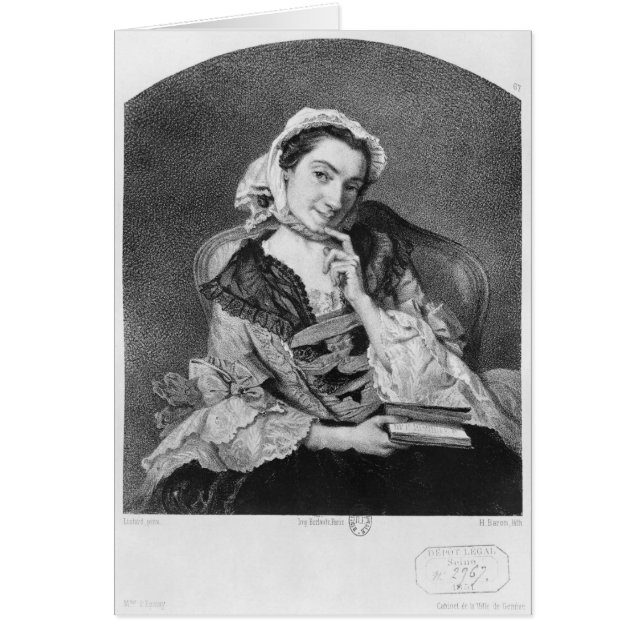 Cartão Louise Tardieu d'Esclavelles (Frente)