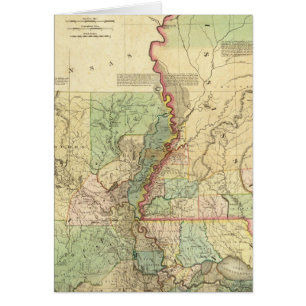 Cartão Louisiana e Mississippi