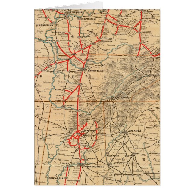 Cartão Louisville e Nashville Railroad (Frente)