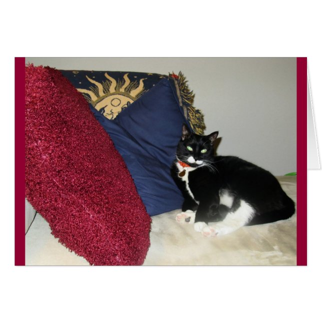 Cartão Lounging Lucy (Frente Horizontal)