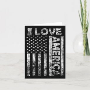 Cartão Love America Shirt Usa Flag 4 de julho Independênc