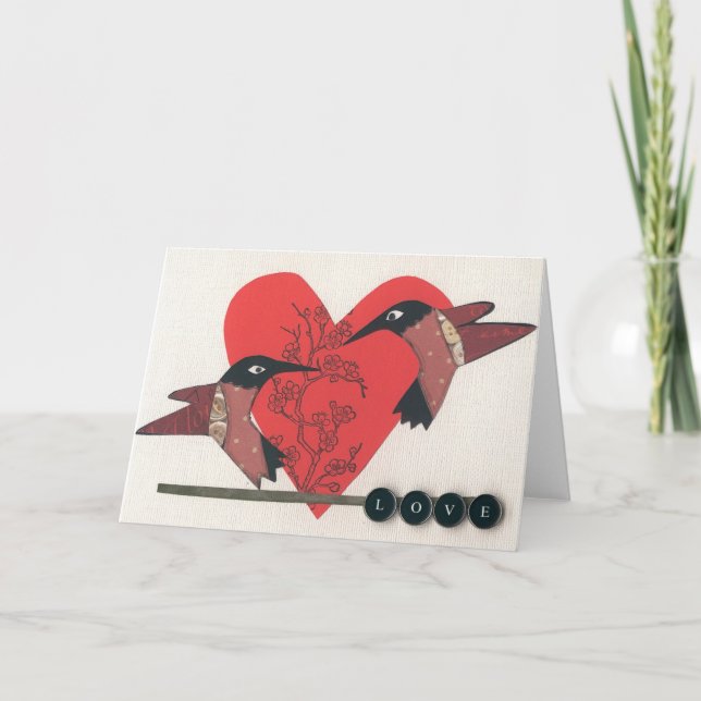 Cartão Love Birds Greeting Card (Frente)