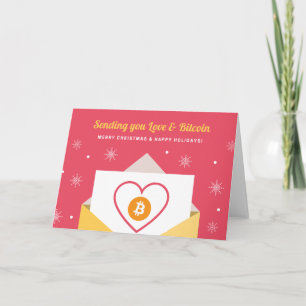 Cartão Love Bitrate Holiday Christmas Crypto Gift