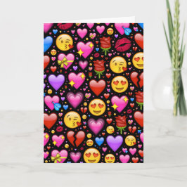 Cartão Love Emoji Personalizado