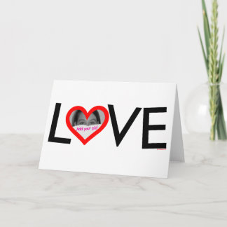 Cartão LOVE frame card