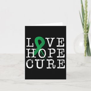 Cartão Love Hope Cure Gallbladblader Sensibilização para