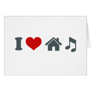 Cartão Love House Music
