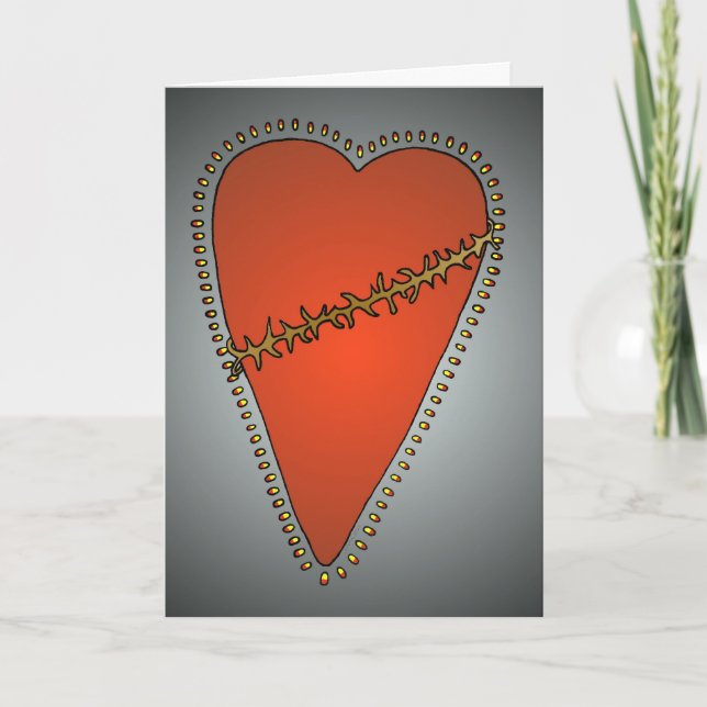 Cartão "Love Hurts" Greeting Card (Frente)