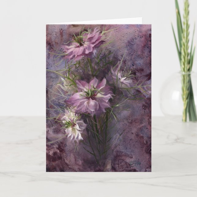 Cartão Love-In-A-Mist (Frente)