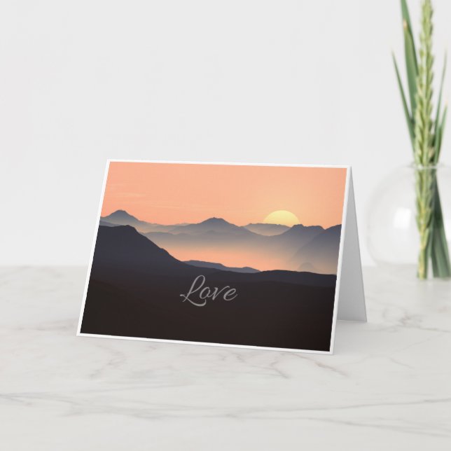 Cartão Love Inspirational Blank Note Card (Frente)