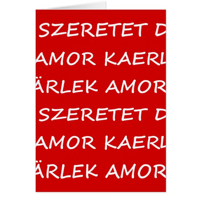 Cartão Love International (Frente)