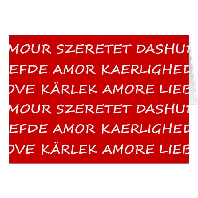 Cartão Love International (Frente Horizontal)