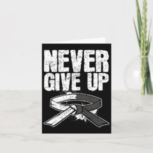 Cartão Love Karate Black Belt Gift Design Arts Gi