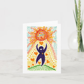 Cartão LOVE = LIGHT = GOD  notecard