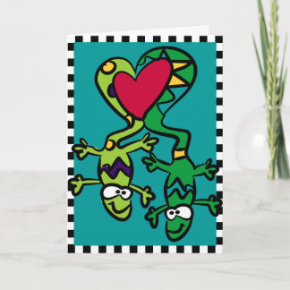 Cartão Love Lizards Greeting Card