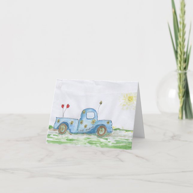 Cartão "Love Mobile on the Back of the Envelope" Saudação (Frente)