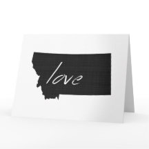Love Montana Large Greeting