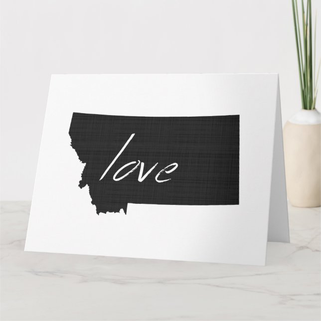 Cartão Love Montana Large Greeting (Frente)