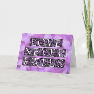 Cartão Love Never Fails Card