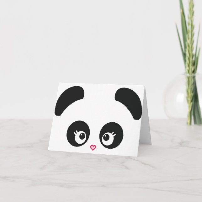 Cartão Love Panda® Note Card (Frente)