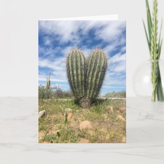 Cartão love saguaro greeting card (Frente)